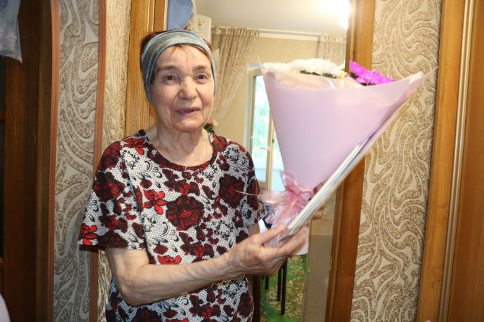 Жительница Находки Мария Масловская отмечает 82-й день рождения
